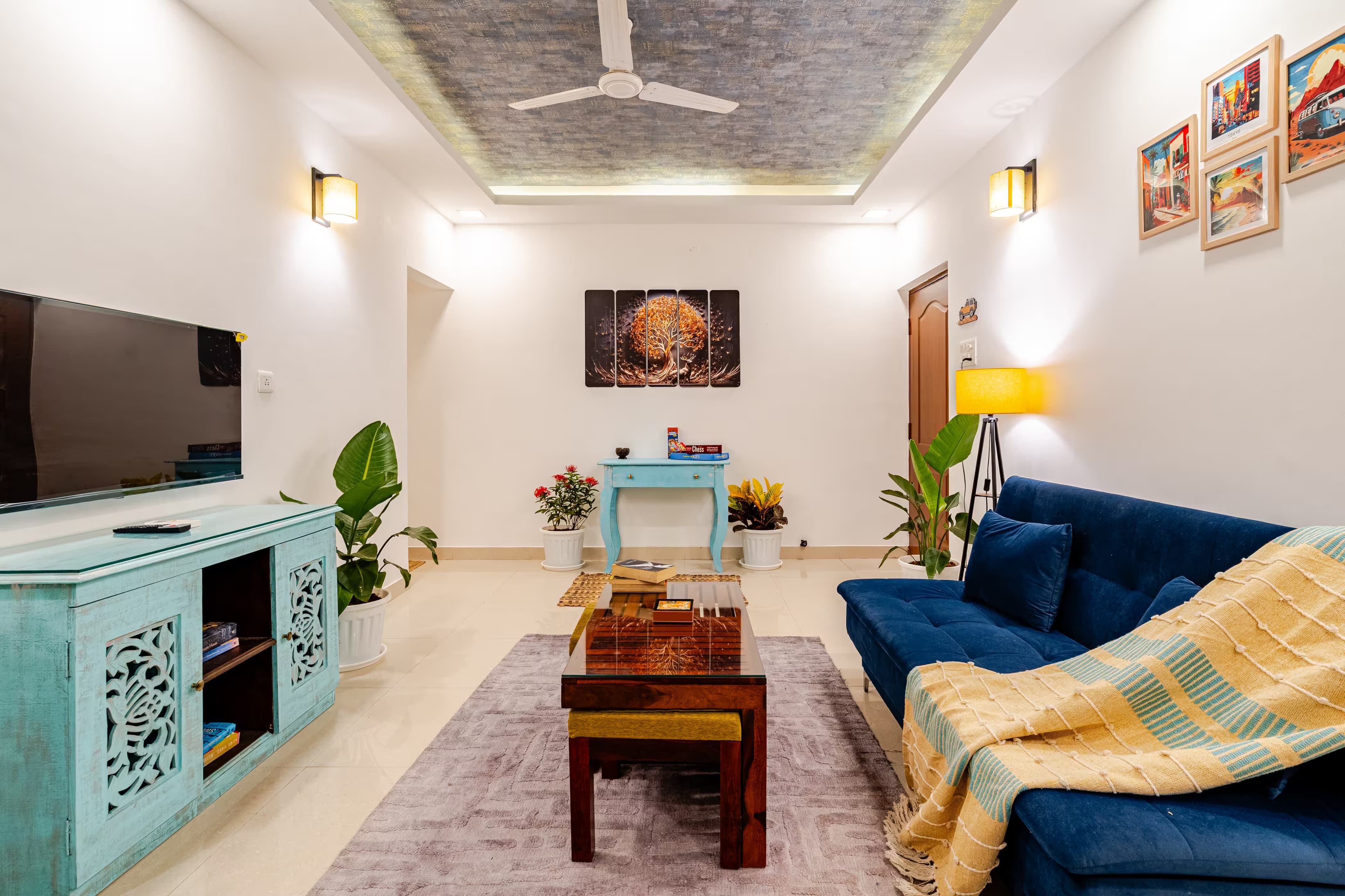 The Blue Palm 2 BHK apartment in Anjuna, North Goa