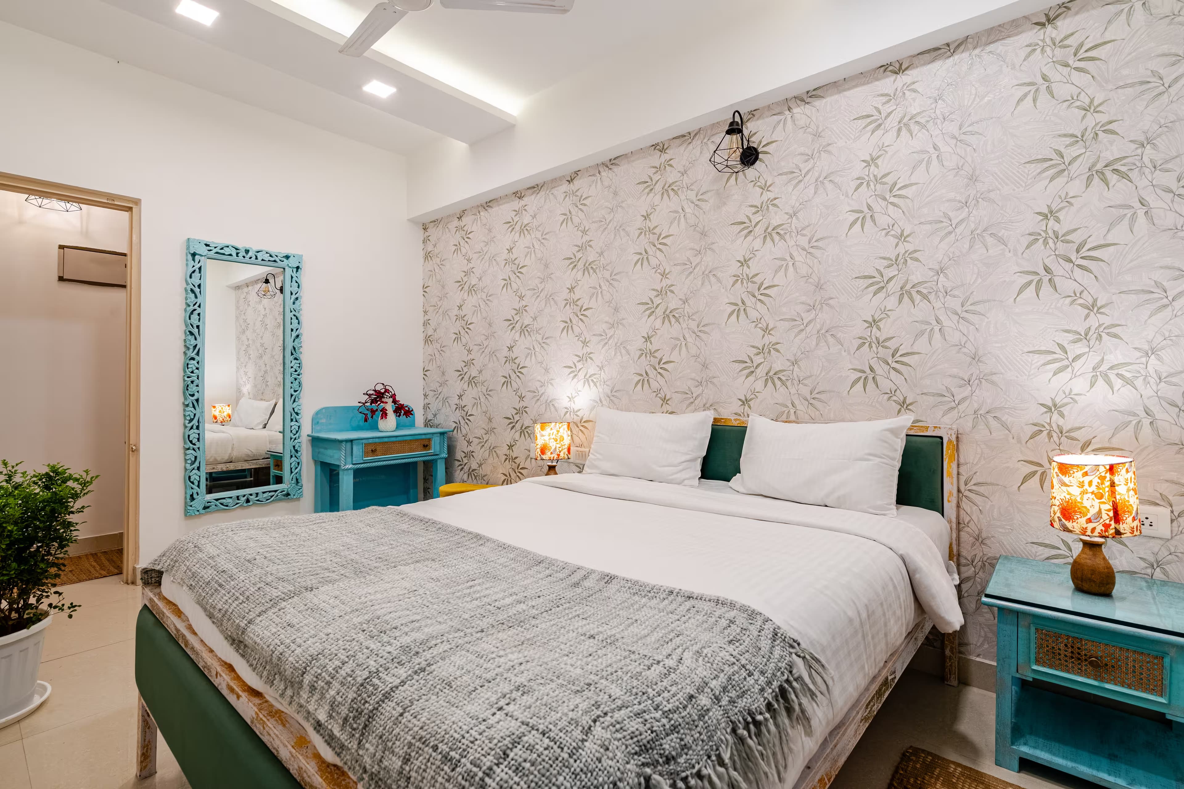 The Blue Palm 2 BHK apartment in Anjuna, North Goa
