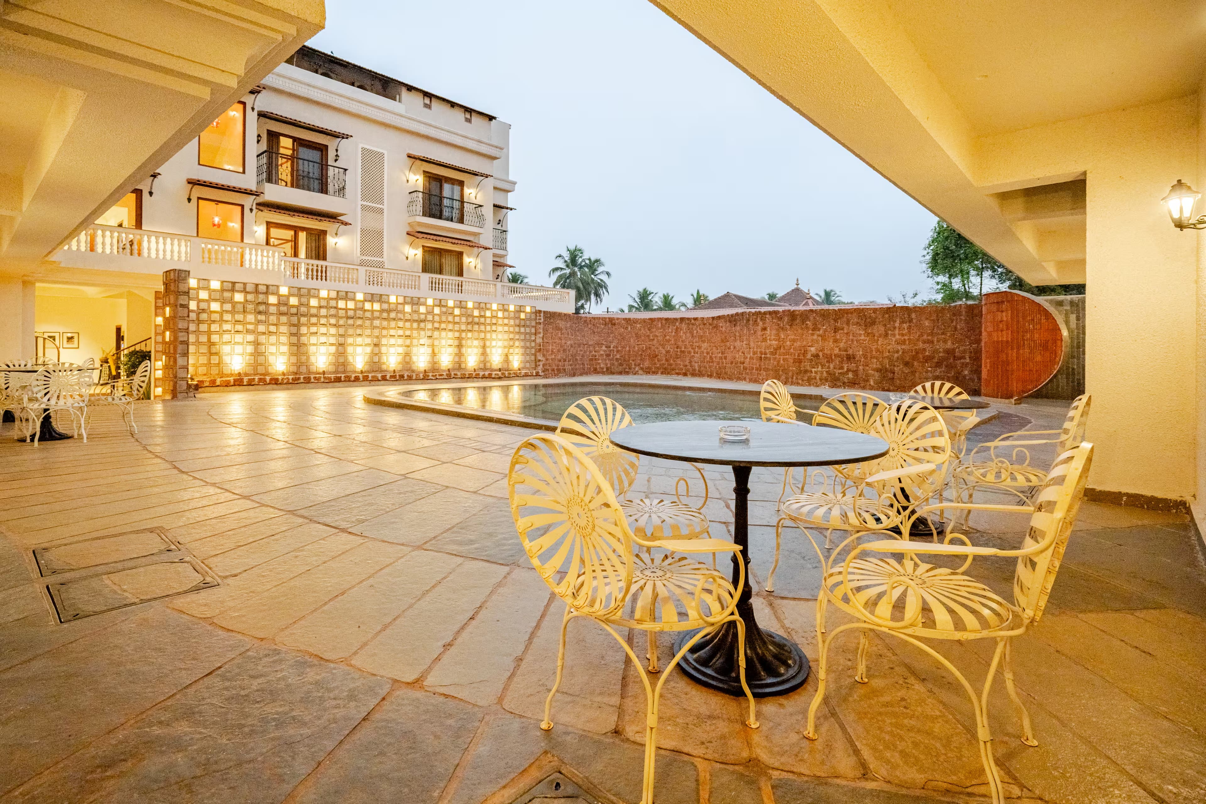 C101 apartment outdoor balcony view in Nerul Goa