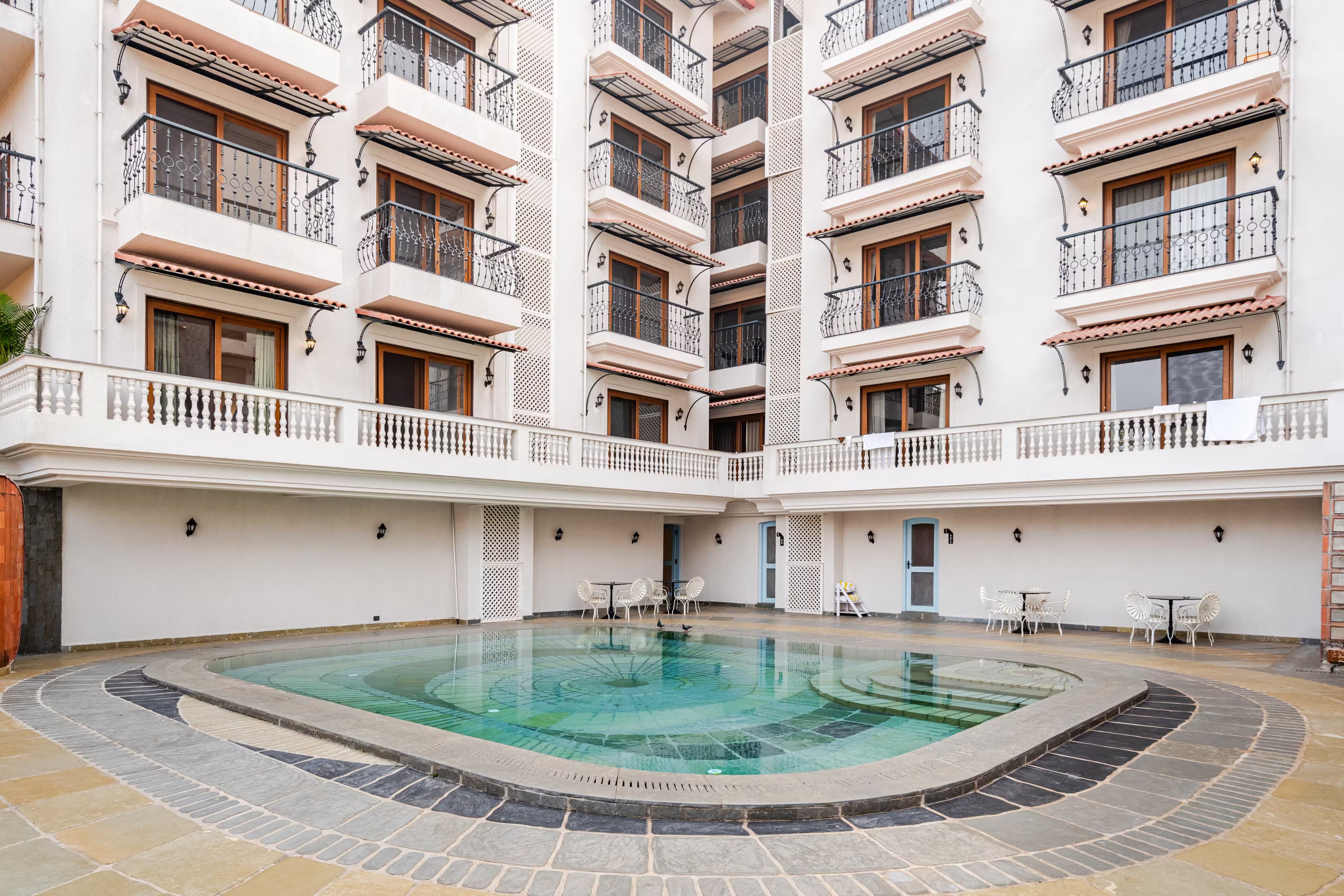 C101 apartment swimming pool in Nerul Goa